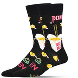 24-Hour Diner Black Socks