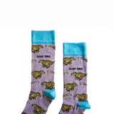 Cheetah Socks | Bamboo Socks | Purple Socks | Safari Socks