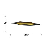 24" Wide Aluminum Long Banana Leaf Plate