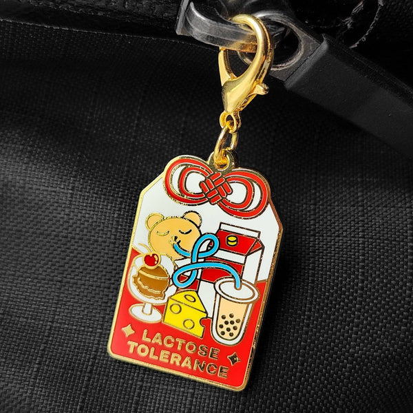 Dairy Lactose Tolerance Enamel Charm
