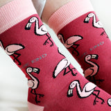 Flamingo Socks | Bamboo Socks | Red Socks | Africa Socks