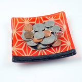 Maneki Neko "Lucky Cat" Fused Glass 4.5" Catch-all Dish