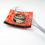 Maneki Neko "Lucky Cat" Fused Glass 4.5" Catch-all Dish