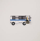 NYC Bus  Sticker, Pigeon