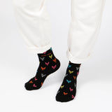 Small Motif Lobster Socks | Bamboo Socks | Black Socks