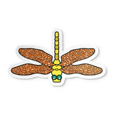 Sticker - Orange Dragonfly - Tiffany