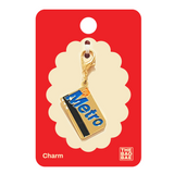 Metro Card Enamel Charm