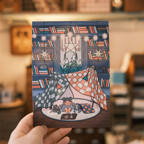 Quilt Fort Postcard Art Print