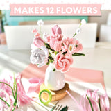 Bendable Blooms Chenille Stem Flower-Making Kit Cottage Garden:  Everything You Need to Make a Beautiful Floral Bouquet: Over 150 Chenille Stems with Floral Tape, Paper Bouquet Wrap, Grosgrain Ribbon, and an Instruction Leaflet