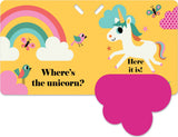 Where's the Unicorn?: A Stroller Book:  (An Interactive, Sensory Lift-the-Flap Book with Felt Flaps and a Mirror for Babies & Toddlers. Mythical Creatures Include a Mermaid, Dragon, & Fairy.)