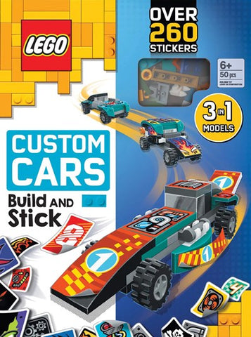 LEGO® Books. Build and Stick: Custom Cars