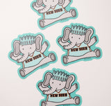 NY Liberty Ellie Sticker, New York Basketball, WNBA