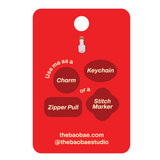 Steamer Dumpling Bao Enamel Charm