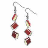 Red Books Earrings, MADE in USA