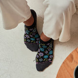 GROOVY FLORAL | ANKLE COMPRESSION SOCKS FOR WOMEN