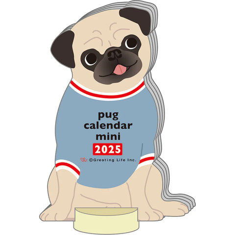 Mini Pug Calendar 2025