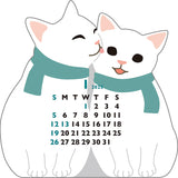 Mini Twin Cats Calendar 2025