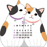 Mini Twin Cats Calendar 2025