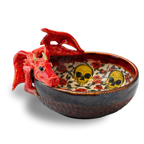 Skull & Roses Dragon Bowl