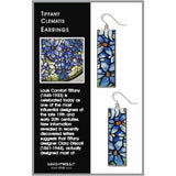Tiffany Clematis Earrings, MADE in USA