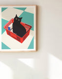 Black Cat Art Print
