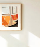 NYC Subway Seats Art Print