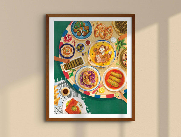 Palestinian Cuisine Art Print | Palestine Art