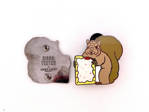 Pop Tart Squirrel Enamel Pin
