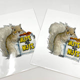NYC Nuts for Nuts Squirrel Print
