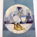NYC Pigeon Holiday Card