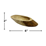 12" Wide Decorative Wood Bowl In Brown