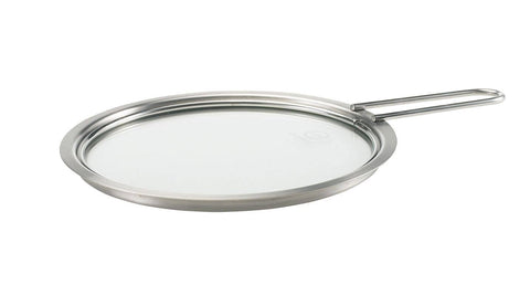 Stainless Steel and Glass Lid with Hanging Handle