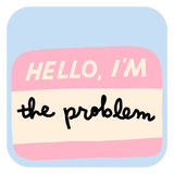 Hello I'm the Problem Name Tag Iron On