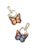 Hand-painted Boho Monarch Bag Charm + Keychain | Eco-Friendly