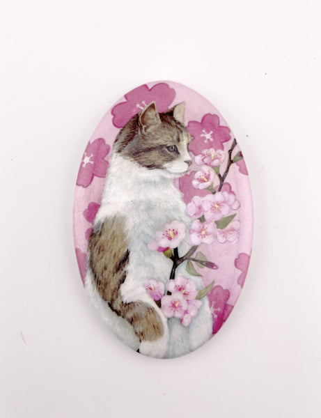 Spring Cat Magnet