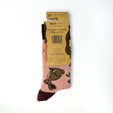 Hare Socks | Bamboo Socks | Burgundy Socks | Farm Socks