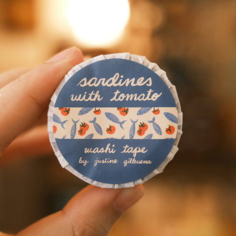 Sardines with Tomato Washi Tape