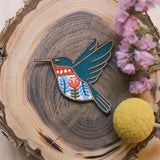 Hummingbird Iron-On Patch