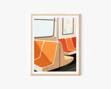 NYC Subway Seats Art Print