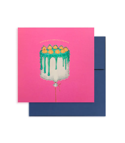 Cake Balloon Birthday Card