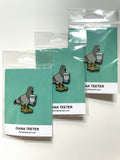 Pigeon in Timbs Enamel Pin 