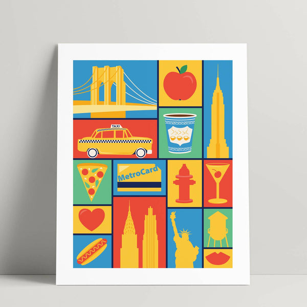 New York City Art Print Print and Poster