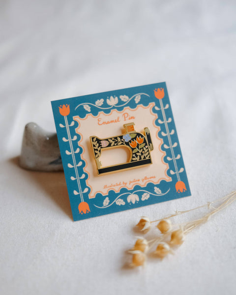 Sewing Machine (Black) Enamel Pin
