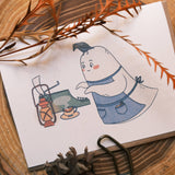 Ghostwriter Greeting Card