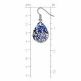 Tiffany Stained Glass Clematis Earrings, MADE in USA