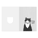 Die-Cut Kitty Greeting Card