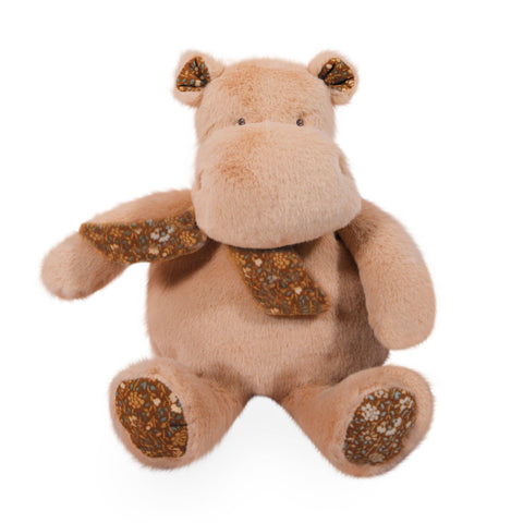 Beige Bandana Hippo Plush