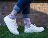 Cheetah Socks | Bamboo Socks | Purple Socks | Safari Socks