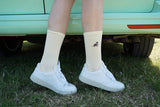 Otter Socks | Ribbed Bamboo Socks | Yellow Socks