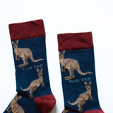 Wallaby Socks | Bamboo Socks | Navy Socks | Western Socks
